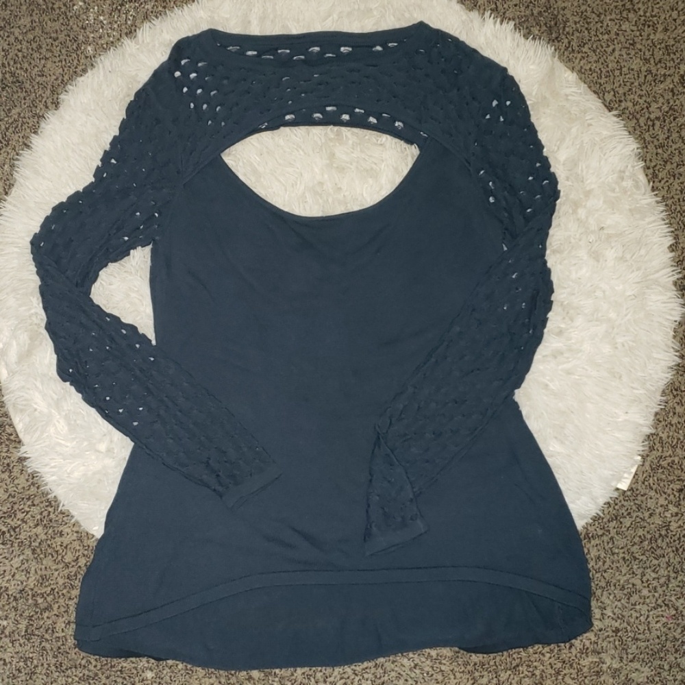 Casual cut out sweater